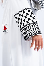 ABAYA Falastin - Blanc