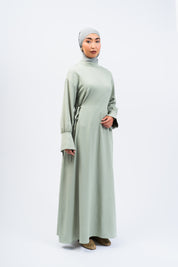 ROBE RUBAN - Vert pastel
