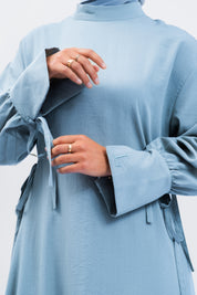 ROBE RUBAN - Bleu ciel