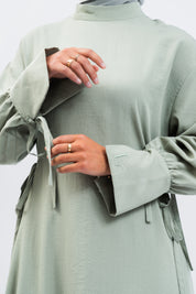 ROBE RUBAN - Vert pastel