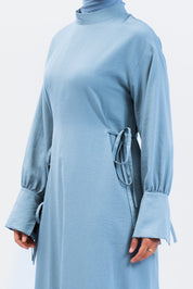 ROBE RUBAN - Bleu ciel