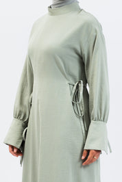 ROBE RUBAN - Vert pastel