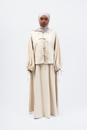 ENSEMBLE NOUÉ - Beige amande