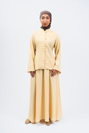 ENSEMBLE BOUTONNÉ - Jaune pâle