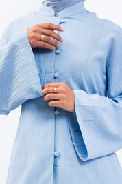 ENSEMBLE BOUTONNÉ - Bleu ciel